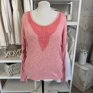 Maurice's Women's Size XXL Coral Button Back Lightweight Sweater Top# 3311